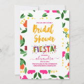 フィエスタカラフルフローラブライダルシャワー 招待状 (正面)