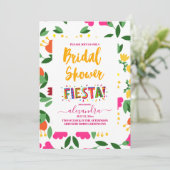 フィエスタカラフルフローラブライダルシャワー 招待状 (スタンド正面)