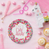 フィエスタカラフルフローラブラックリハーサルディナー ペーパープレート (パーティー)