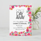 フィエスタカラフルフローラブラックリハーサルディナー 招待状 (スタンド正面)