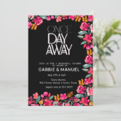 フィエスタカラフルフローラブラックリハーサルディナー 招待状 (スタンド正面)