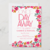 フィエスタカラフルフローラブラックリハーサルディナー 招待状 (正面)