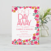 フィエスタカラフルフローラブラックリハーサルディナー 招待状 (スタンド正面)