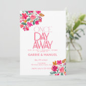 フィエスタカラフルフローラブラックリハーサルディナー 招待状 (スタンド正面)