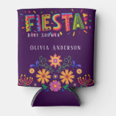 フィエスタカラフルフローラベビーシャワーありがとう 缶クーラー (正面)
