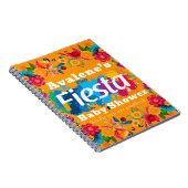 フィエスタカラフルフローラベビーシャワーゲストブック ノートブック (右側)