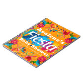 フィエスタカラフルフローラベビーシャワーゲストブック ノートブック (左側)