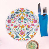 フィエスタカラフルフローラベビーシャワー ペーパープレート