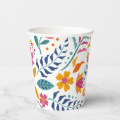 フィエスタカラフルフローラベビーシャワー 紙コップ (裏面)
