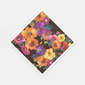 フィエスタカラフルフローラメキシコのリハーサルディナー スタンダードランチョンナプキン (角)