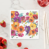 フィエスタカラフルフローラメキシコのリハーサルディナー スタンダードランチョンナプキン (インサイチュ)