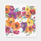 フィエスタカラフルフローラメキシコのリハーサルディナー スタンダードランチョンナプキン (正面)