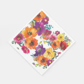 フィエスタカラフルフローラメキシコのリハーサルディナー スタンダードランチョンナプキン (角)