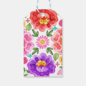 フィエスタカラフルフローラメキシコの赤ちゃんシャワーのお気に入り ギフトタグ (裏面)