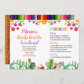 フィエスタカラフルブライダルシャワー日程 招待状 (正面/裏面)