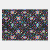 フィエスタカラフルブラック ラッピングペーパーシート (正面2)