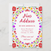 フィエスタカラフルメキシコフローラの新しいアドレス 案内状 (正面)