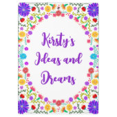 フィエスタカラフルメキシコフローラフレーム クリップボード (裏面)