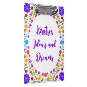 フィエスタカラフルメキシコフローラフレーム クリップボード (右)