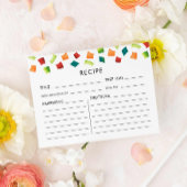 フィエスタカラフルメキシコレシピカード ポストカード