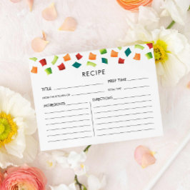 フィエスタカラフルメキシコレシピカード ポストカード