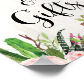 フィエスタカードギフトサイン赤ちゃんシャワーブライダルシャワー ポスター (角)