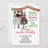 フィエスタガールズナイトアウト誕生日 招待状 (正面)