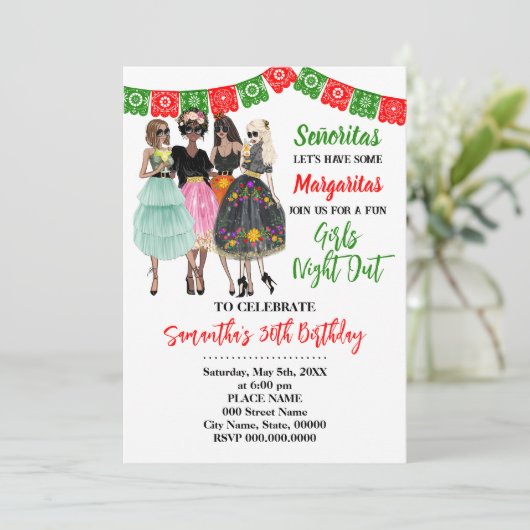 フィエスタガールズナイトアウト誕生日 招待状 (スタンド正面)
