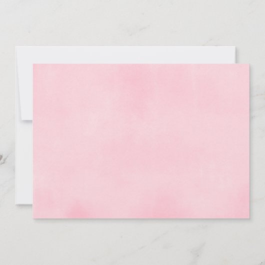 フィエスタガール誕生日フローラ水彩写真 招待状 (裏面)