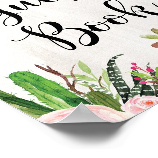 フィエスタゲストブックサインベビーシャワーブライダルシャワー ポスター (角)