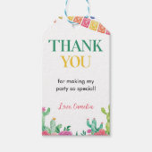 フィエスタサクタスバースデーパーティーサンキューユユーラベル ギフトタグ (正面)