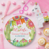 フィエスタサクタスピンクキンセアニェラ第15回誕生日パーティー ペーパープレート (パーティー)