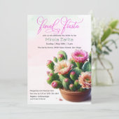 フィエスタサクタスブライダルシャワー招待 招待状 (スタンド正面)
