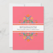 フィエスタサクタスベビーシャワーガール紙ファンフローラ 招待状 (裏面)