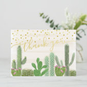 フィエスタサクタスボホブライダルシャワーサンキューユー サンキューカード (スタンド正面)