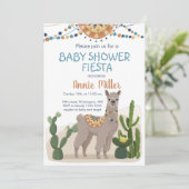 フィエスタサクタスラマベビーシャワー招待状 招待状 (スタンド正面)