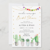 フィエスタサクチュスナチョン平均ブライダルシャワー 招待状 (正面)