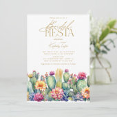 フィエスタサボスウォーターカラーフローラブライダルシャワー 招待状 (スタンド正面)