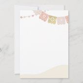 フィエスタサボスウォーターカラーベビーカップルシャワーインクト 招待状 (裏面)