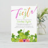 フィエスタサボスカラフルフローラベビーシャワー 招待状 (スタンド正面)