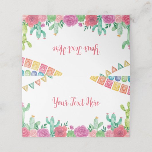 フィエスタサボスガール誕生日座席表 プレイスカード (外部開封)