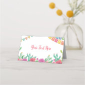 フィエスタサボスガール誕生日座席表 プレイスカード (正面)