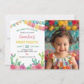 フィエスタサボスガール誕生日招待状 招待状 (正面)