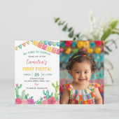 フィエスタサボスガール誕生日招待状 招待状 (スタンド正面)