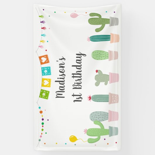 フィエスタサボスガール誕生日 横断幕 (縦)