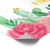 フィエスタサボスガール1stバースデーマイルストーンサイン ポスター (角)