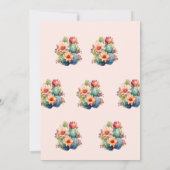 フィエスタサボスフローラブライダルシャワー 招待状 (裏面)