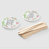 フィエスタサボスフローラ結婚式 プログラムハンドファン ハンドファン (組立なし)