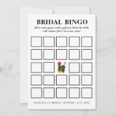 フィエスタサボスブライダルシャワービンゴ 招待状 (正面)