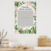 フィエスタサボスブライダルシャワーフォトブースフレーム ポスター (キッチン)